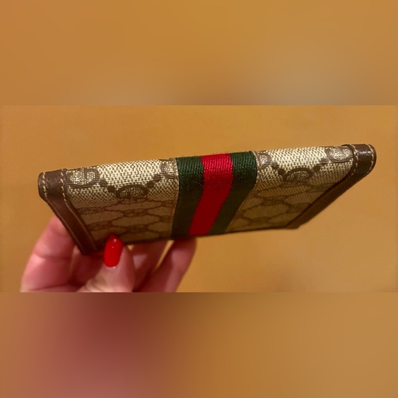 GUCCI AUTHENTIC SYLVIE BIFOLD SHERRY LINE WALLET. EUC - Picture 7 of 13